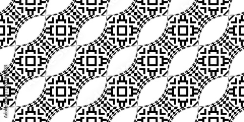 Seamless Transparent Art Deco Geometric Pattern Template