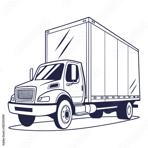 Illustrated delivery truck