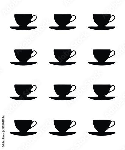 set of coffee cups