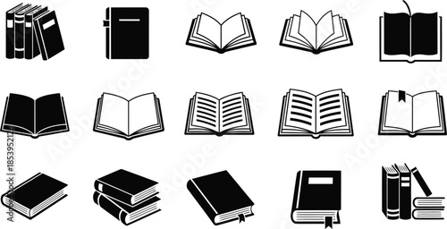 Education Book Icon for School College University Learning and Teaching Concept