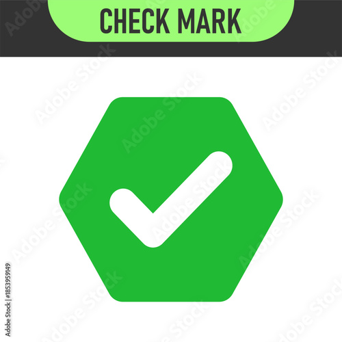 check mark icon button set. check box icon with right and wrong buttons and yes or no checkmark icons in green tick box and red cross. vector illustration	