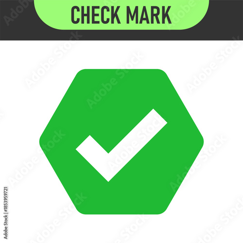 check mark icon button set. check box icon with right and wrong buttons and yes or no checkmark icons in green tick box and red cross. vector illustration	