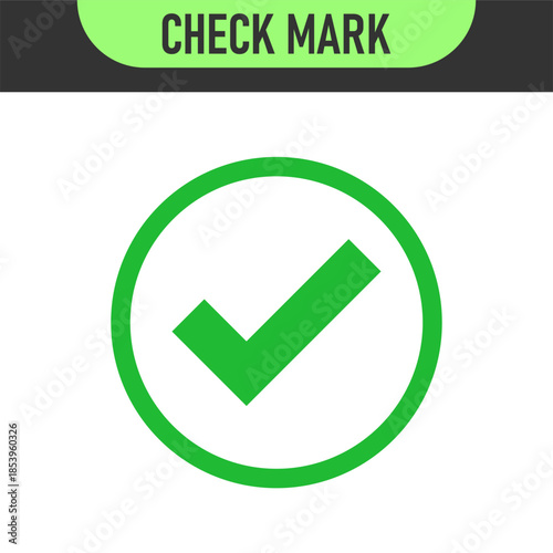 check mark icon button set. check box icon with right and wrong buttons and yes or no checkmark icons in green tick box and red cross. vector illustration	