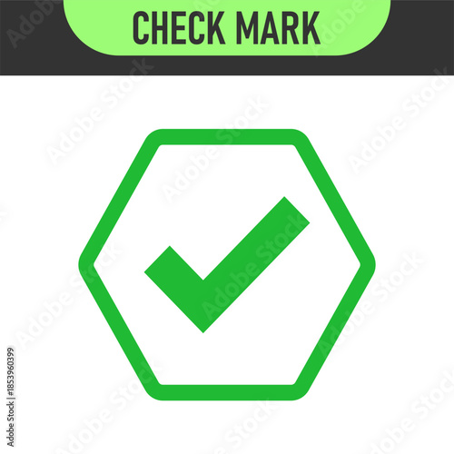 check mark icon button set. check box icon with right and wrong buttons and yes or no checkmark icons in green tick box and red cross. vector illustration	