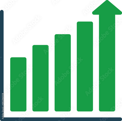 Growth icon set. Containing arrow up and down, growing graph, business Bar chart icons. Ascending and descending schedule. Business infographics. Statistic data, charts, vector