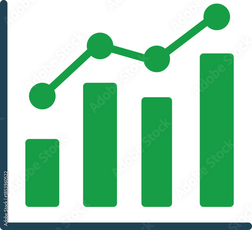 Growth icon set. Containing arrow up and down, growing graph, business Bar chart icons. Ascending and descending schedule. Business infographics. Statistic data, charts, vector