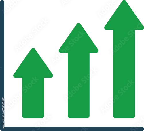 Growth icon set. Containing arrow up and down, growing graph, business Bar chart icons. Ascending and descending schedule. Business infographics. Statistic data, charts, vector
