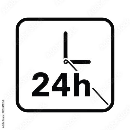 24 Hour Clock Icon
