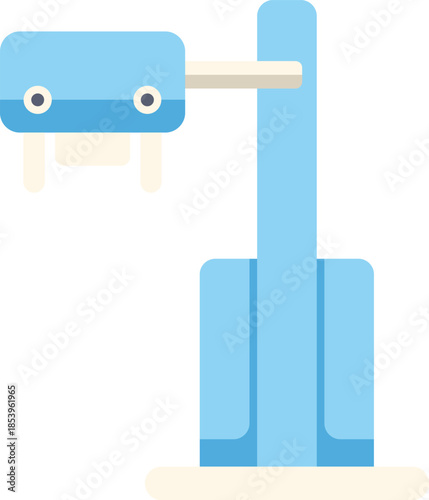Radiography machine taking an x ray image for a medical diagnosis in a hospital