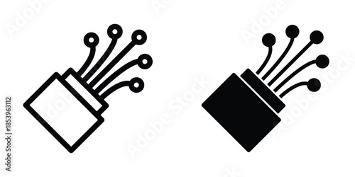 Cable icon design template