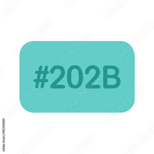 Light teal color code #202B on a smooth background with copy space
