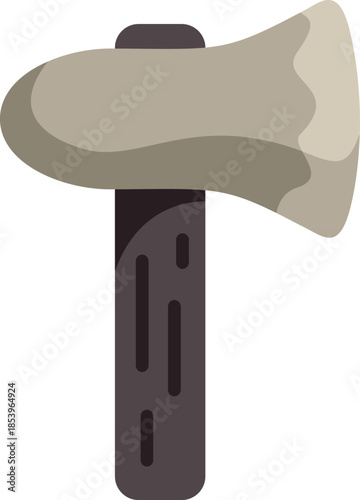 Stone age axe with wooden handle representing ancient tools and primitive technology