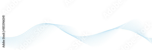 Abstract blue smooth waves on white background. Dynamic sound waves. Design elements. vector eps10