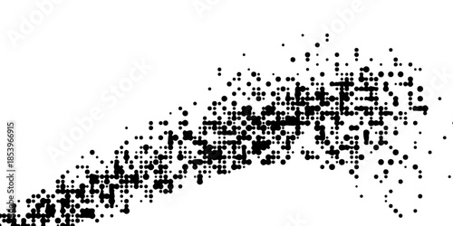 Halftone dotted abstract background. Grain gradient texture background with dots. Noise Stipple pointillism pattern. Sand, grain, grunge stipple effect.