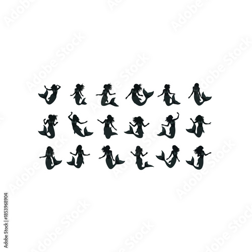 Multiple dancer silhouettes in graceful pose pattern.