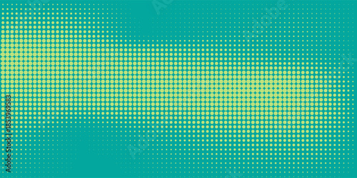 Tile green pop art background in retro comic style with halftone dots design, vector illustration eps10