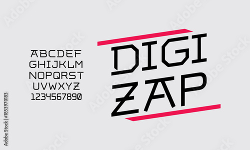 Neo Digital Future Alphabet Font