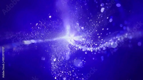 Wallpaper Mural abstract blue background with particles Torontodigital.ca