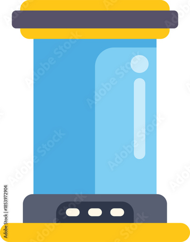 Futuristic teleportation booth generating glowing portal, transporting people through time and space