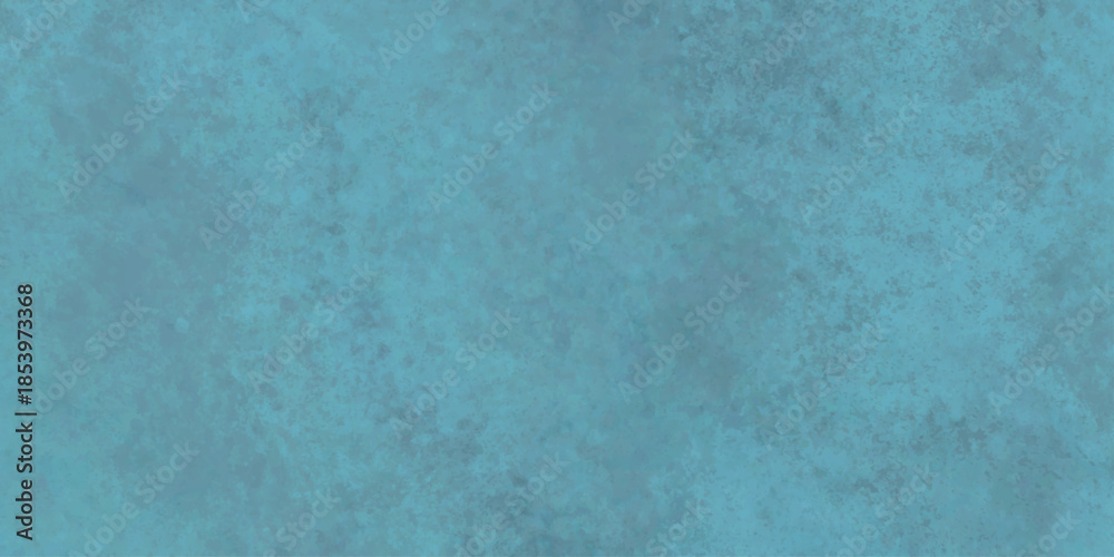 Fototapeta premium Abstract blue texture pattern background with pastel watercolor azure color. The photo is turquoise in color with small dark patches. Blue light concrete texture for background in summer wallpaper. 