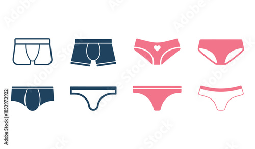 Different types of women's underwear styles