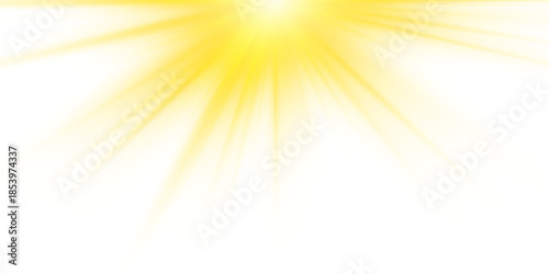 PNG sunlight special lens flare light effect. Yellow sun rays. Realistic bright flash of light. Star special lens flash light effect. Vector illustration. 
