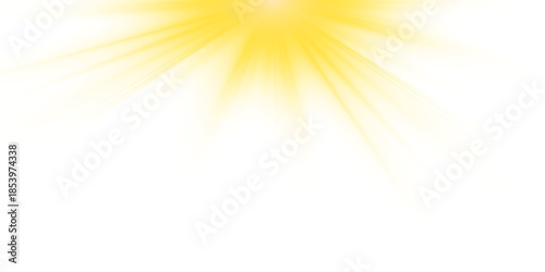 PNG sunlight special lens flare light effect. Yellow sun rays. Realistic bright flash of light. Star special lens flash light effect. Vector illustration. 