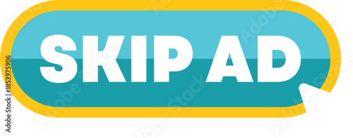 Skip ad button allowing users to avoid watching advertisement, providing control over online video consumption