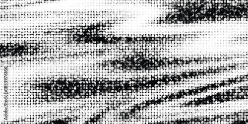 Grunge dirty black halftone wavy texture background. Dotted gritty sand noise wallpaper. black dots eps10