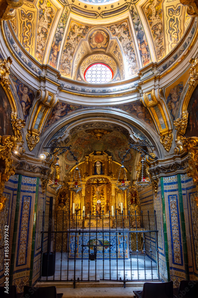 Obraz premium Church of Divine Savior (Iglesia Colegial del Divino Salvador) interiors, Seville, Spain