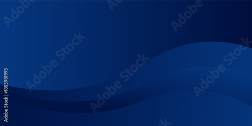 Experience the modern elegance of the abstract gradient wave background. Its dark blue waves create a captivating atmosphere for websites, social media background. vector illustration
