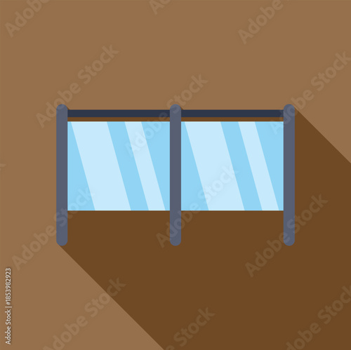 Glass balcony with metal railing provides a safe and stylish viewpoint