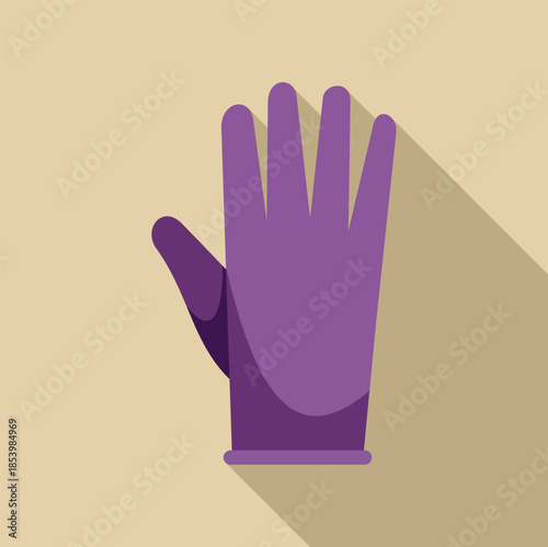 Purple glove providing hand protection, essential safety equipment for various tasks and industries