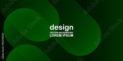 Abstract Green Gradient Background with Organic Shapes and Modern Minimal Design. Modern creative trendy design in vector illustration