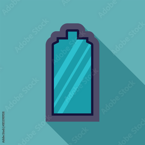 Full battery icon illustrating charging, power, and energy storage, ideal for technology and energy related visuals