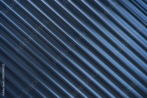 Close-up view of dark blue material featuring a repeating pattern of diagonal lines and texture