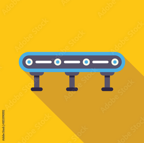 Conveyor belt transporting products in a modern factory, representing automation and efficiency in industrial manufacturing