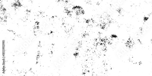 White, black dust overlay distress grungy grain, noise effect paint wall. small particles of debris and dust. crack and scratch dust paint concrete wall. subtle halftone grunge urban texture vector.