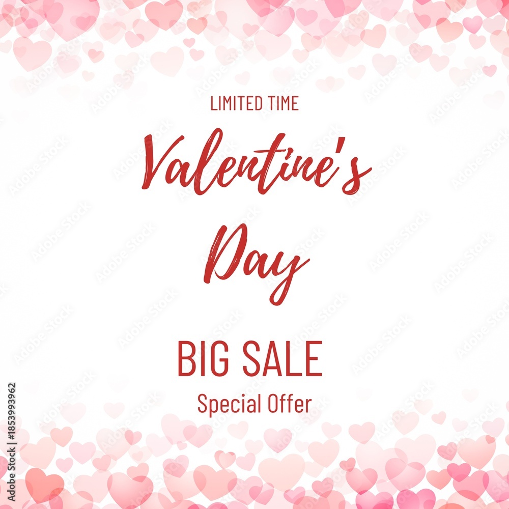 Obraz premium Limited time valentine's day big sale special offer