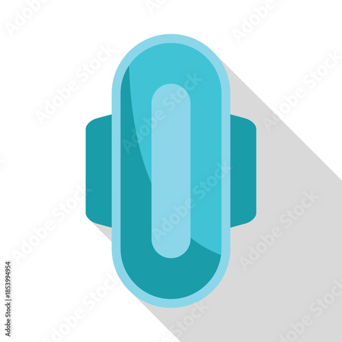 Sanitary pad with wings depicting feminine hygiene products