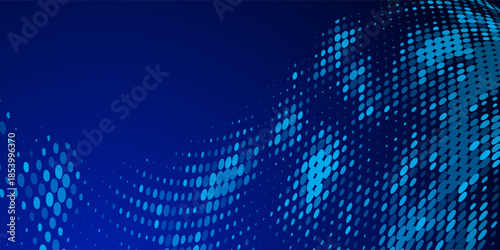 The abstract halftone background consists of different dots.eps 10
