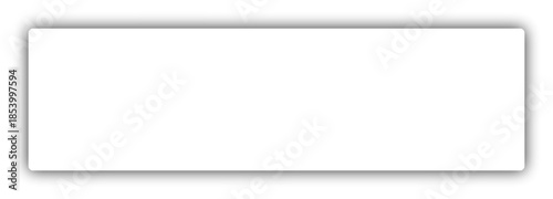 Free Download White Panoramic Rectangle with Soft Shadow Isolated on Transparent Background - GFXLoad