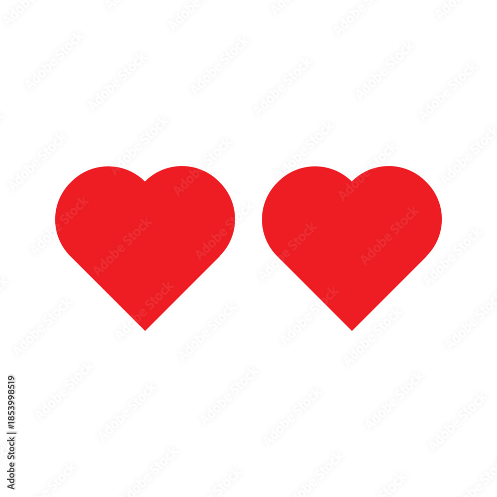 Obraz premium Heart vector icons. Set of love symbols isolated.