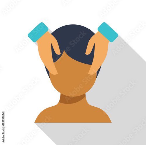 Person receiving a relaxing head massage, symbolizing wellness and therapy