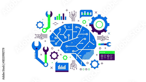 Growing success with a blooming flower and upward arrow
