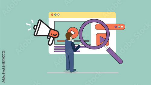 A group of knowledgeable digital marketers develops and organizes content for social media platform optimization and uses a video SEO methodology to increase audience acquisition in quantifiable ways