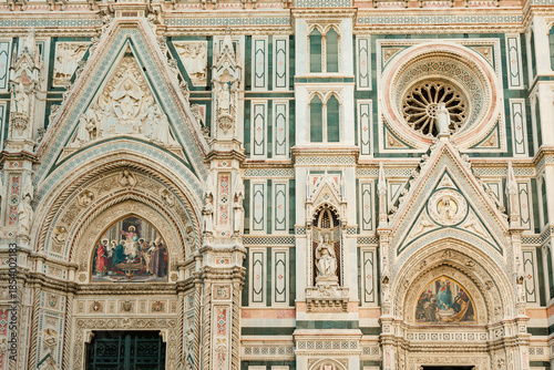 Florence Cathedral Facade Detail, Italy