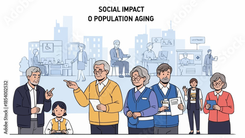 Diverse group of people representing different ages and backgrounds.