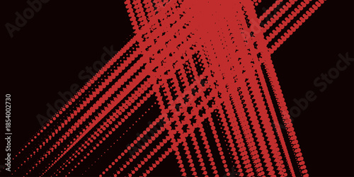 Red halftone dots gradient grunge texture background. Grunge texture effect .Distressed rough dark abstract textured. Black and Red Grunge Brush Background with Halftone Effect modern sport arts .