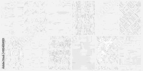 Abstract grayscale patterns and textures creating a monochromatic visual composition